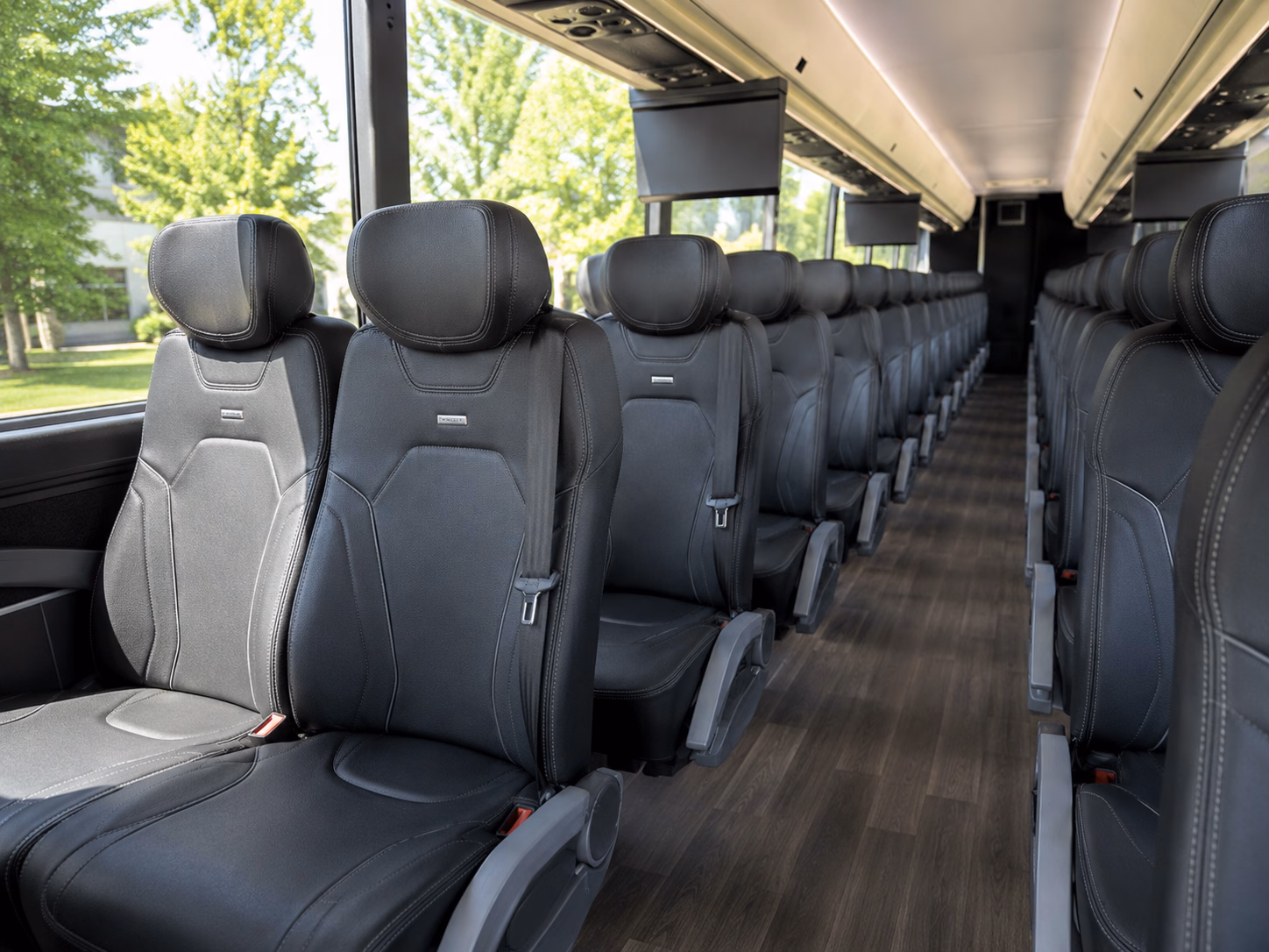 bend charter bus interior 2