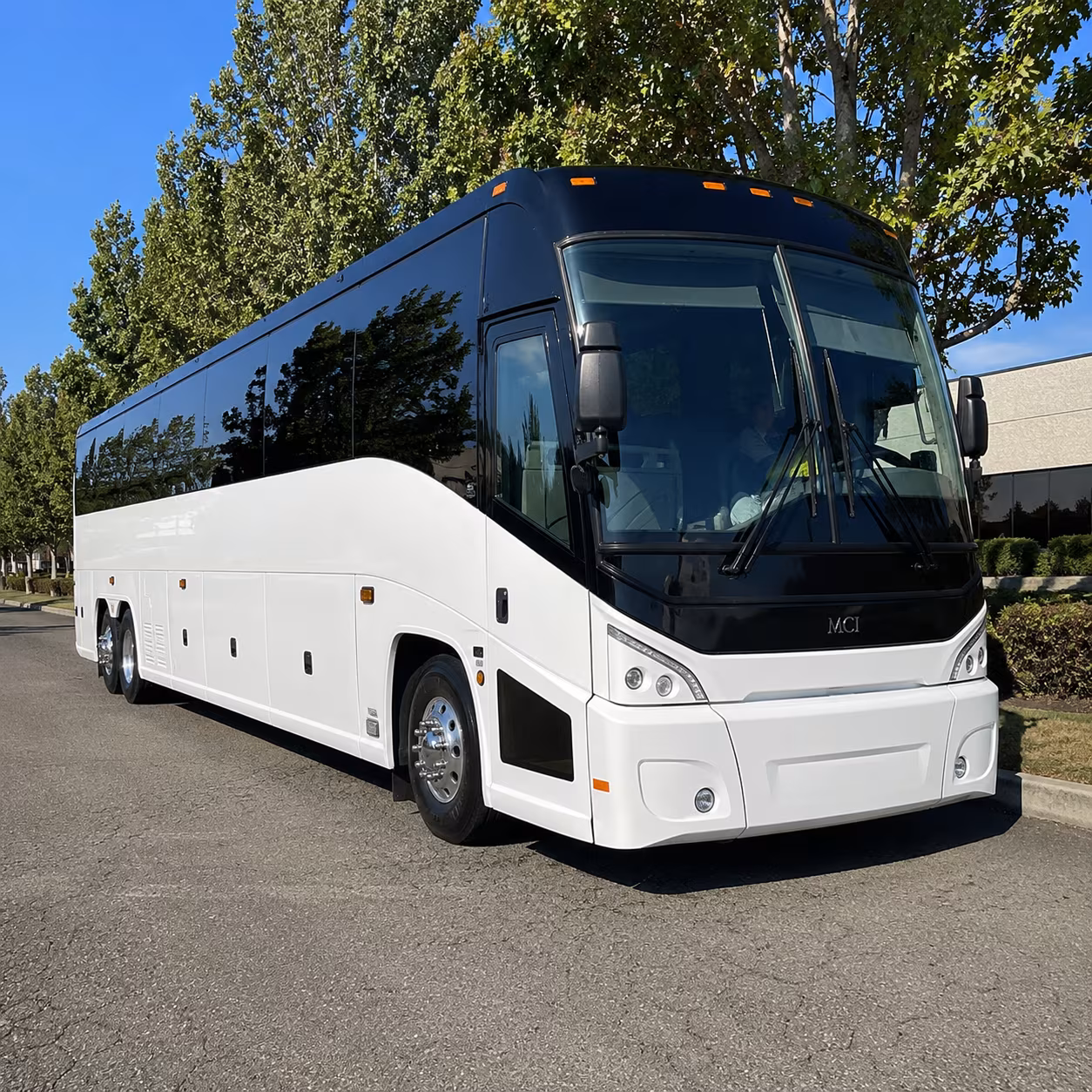 bend charter bus interior