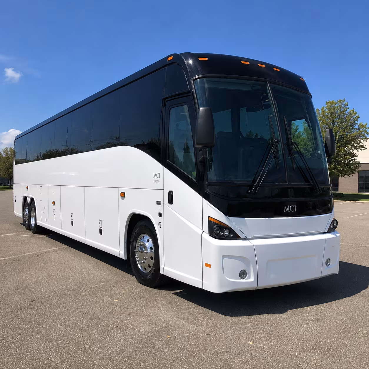 bend charter bus rental exterior