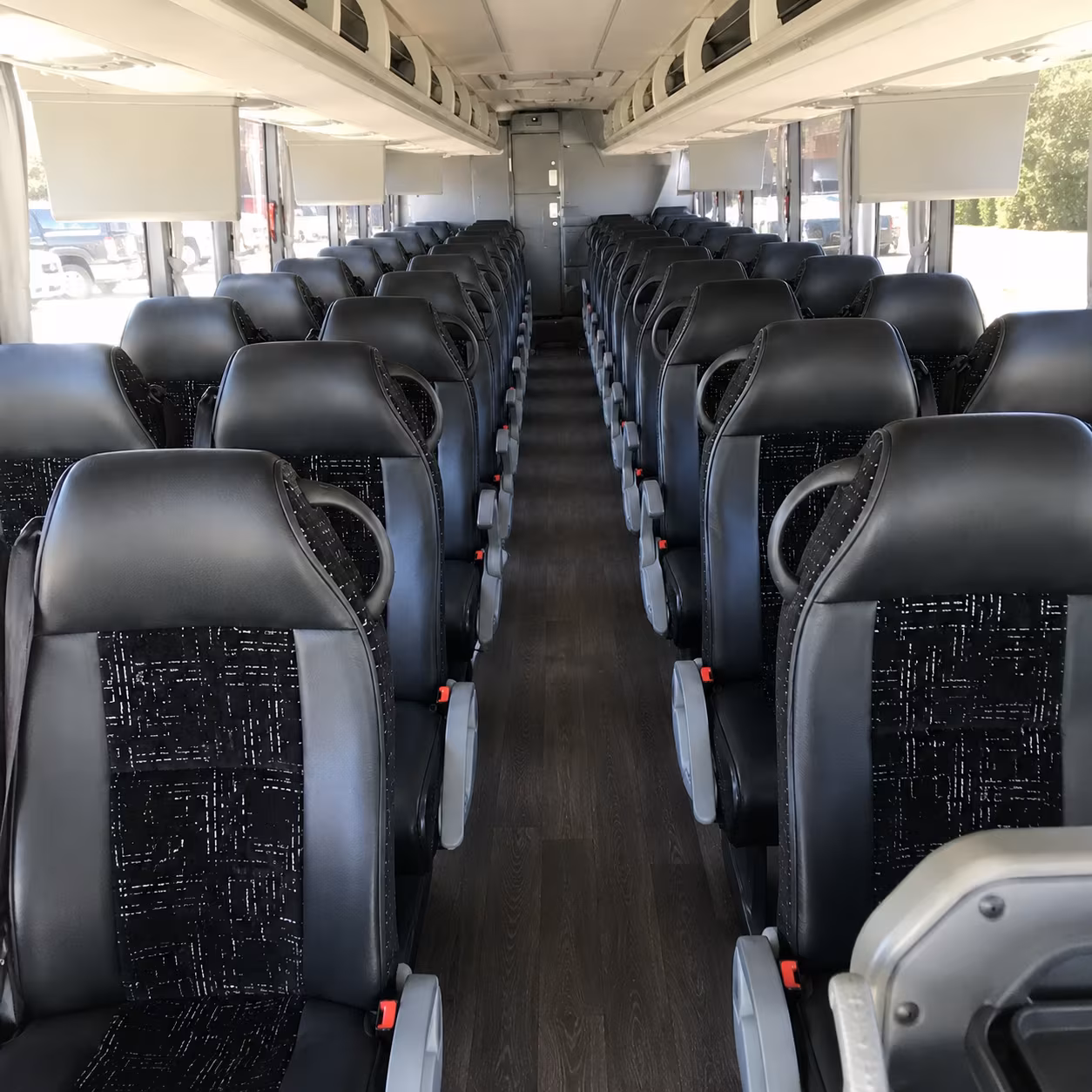 bend charter bus rental inside