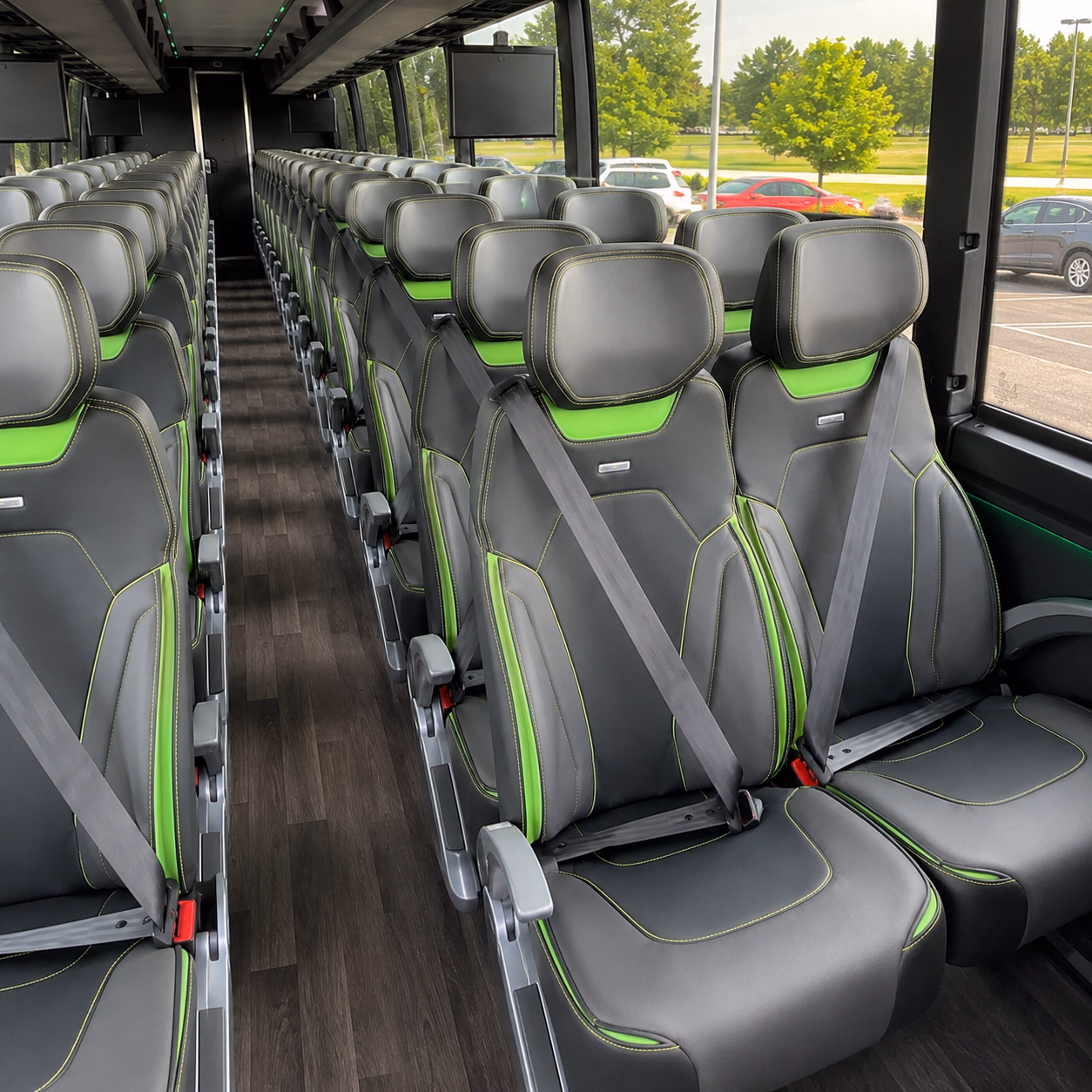 bend corporate event transportation onboard seating
